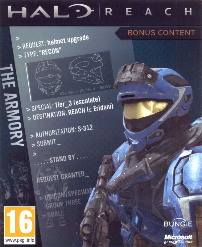 Halo: Reach Limited Edition box art for Xbox 360